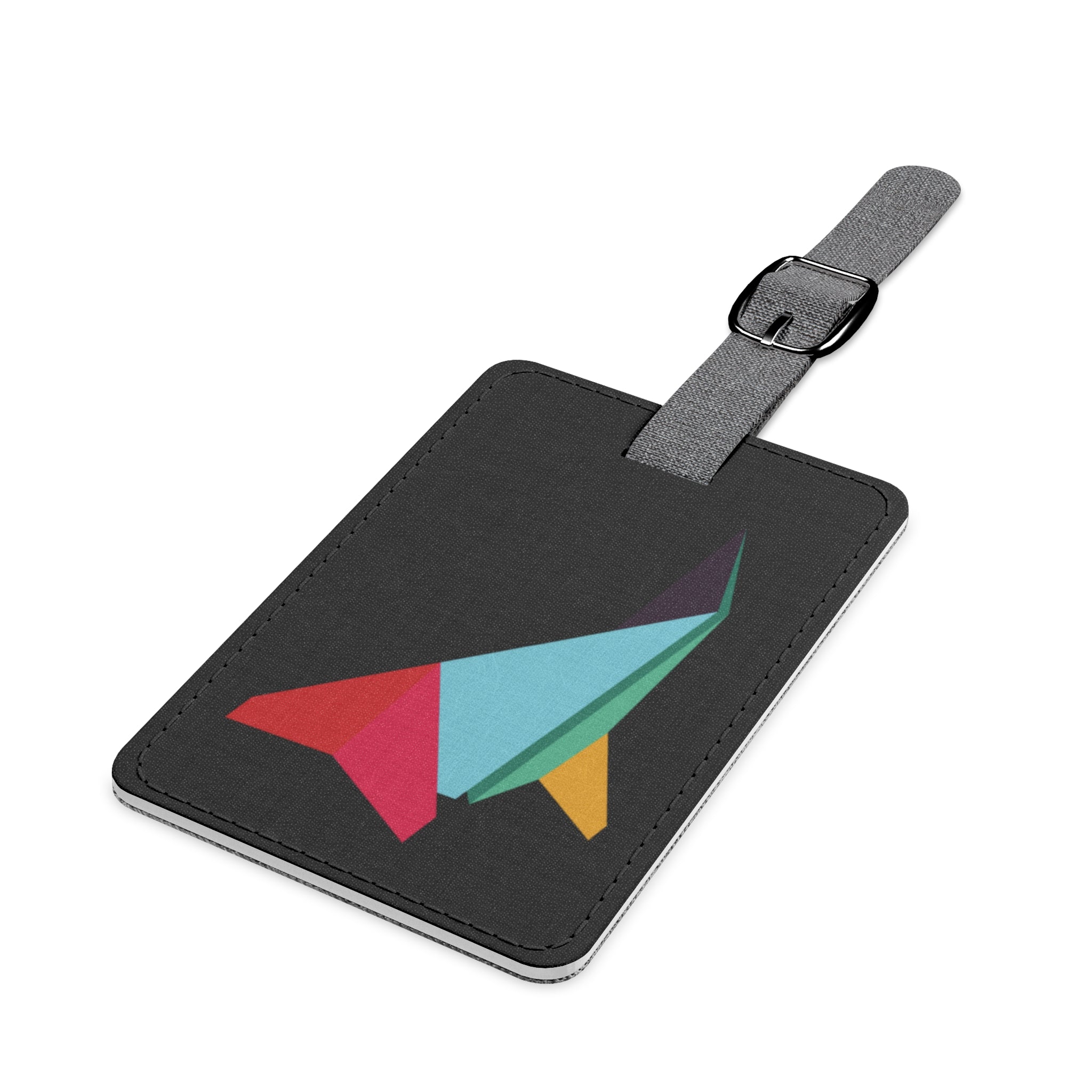 Saffiano Polyester Luggage Tag, Rectangle