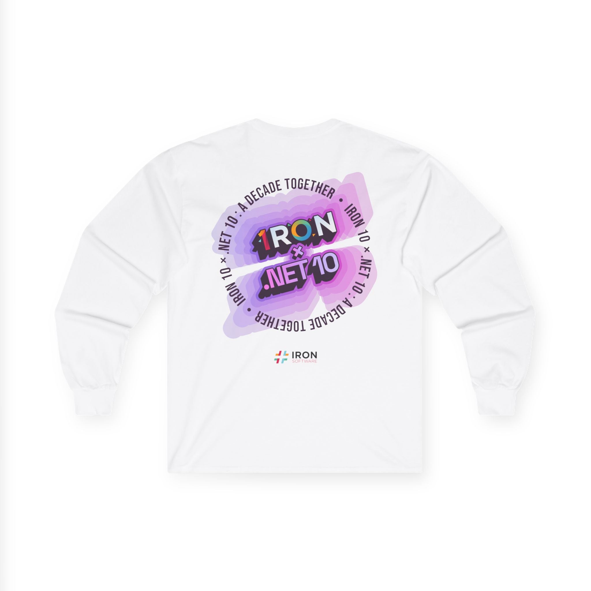 .NET 10 x Iron 10 Cotton Long Sleeve Tee