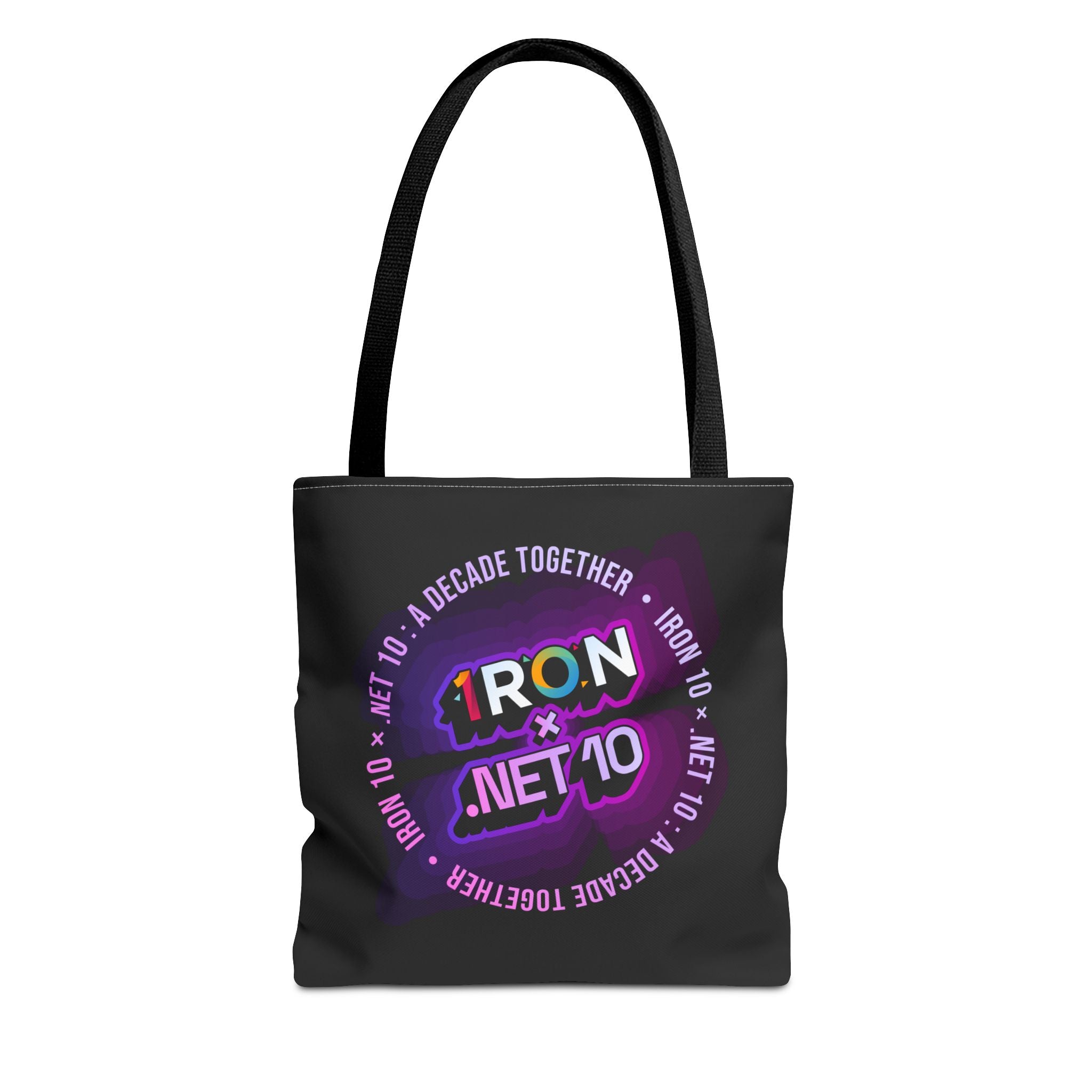 .NET 10 x Iron 10 Tote Bag Black