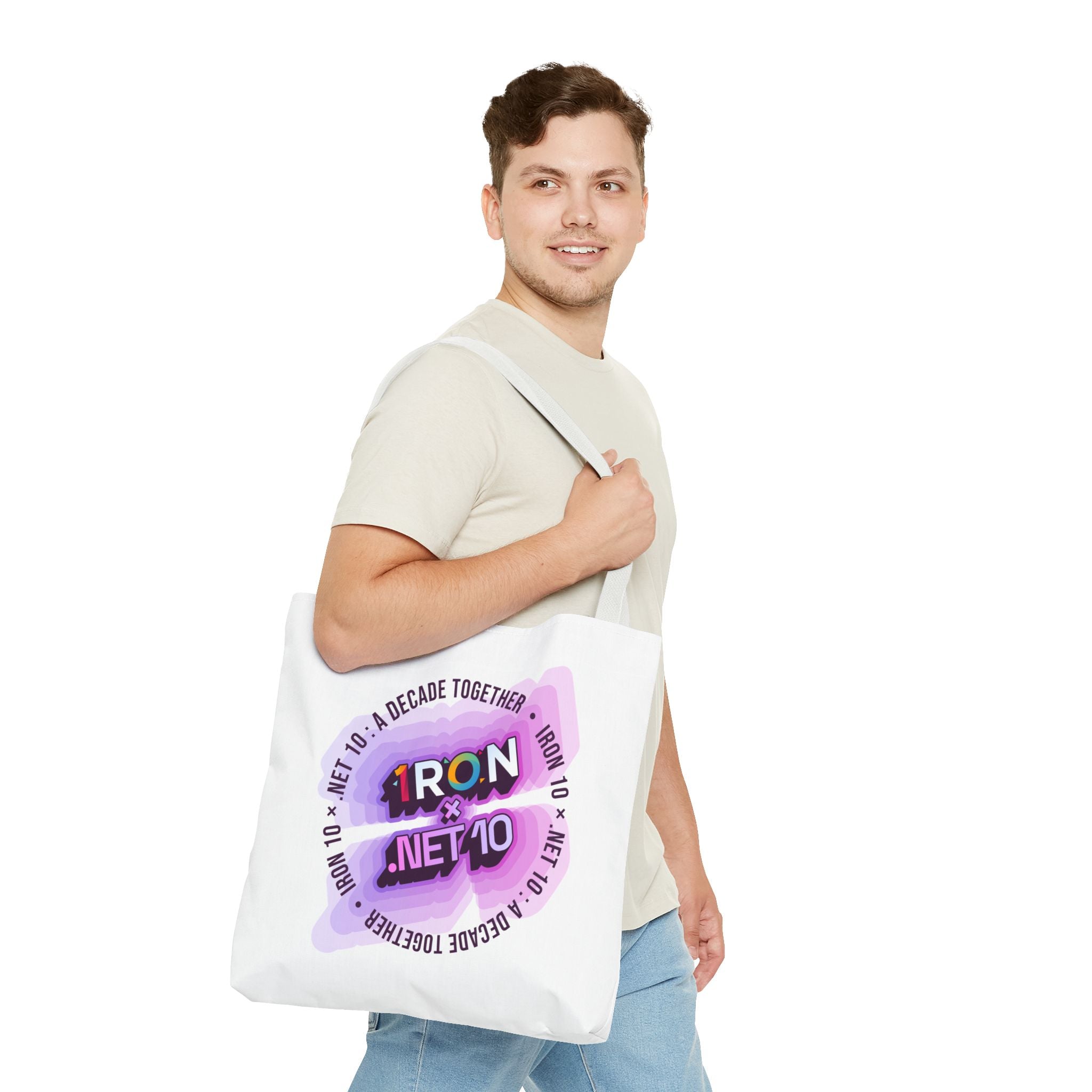 .NET 10 x Iron 10 Tote Bag (AOP)