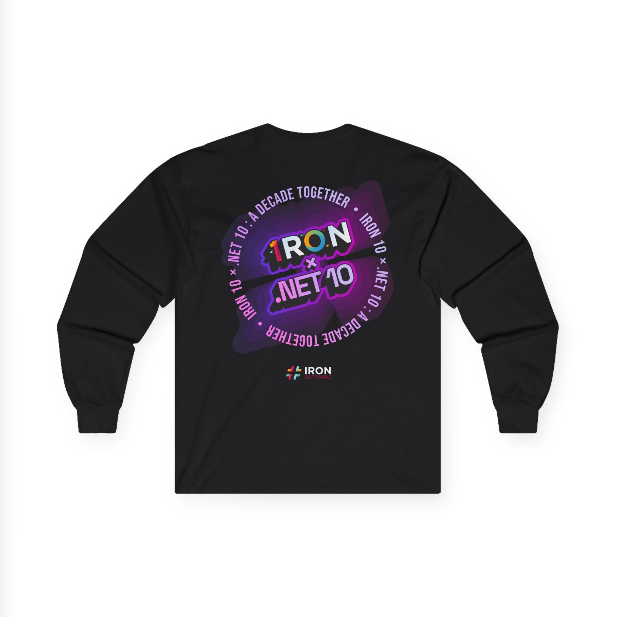 .NET 10 x Iron 10 Long Sleeve Tee