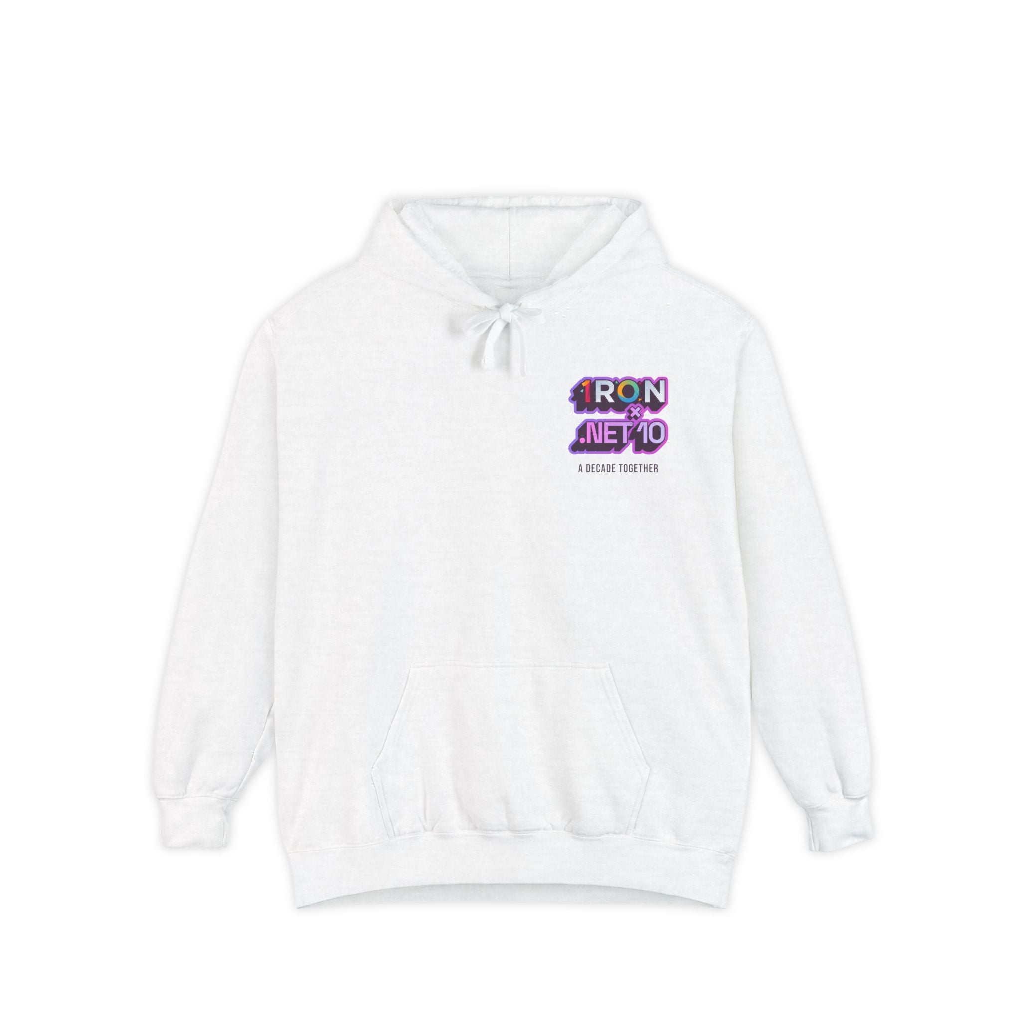 .NET 10 x Iron 10 Garment-Dyed Hoodie