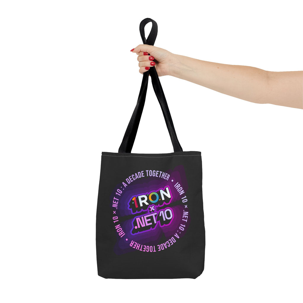 .NET 10 x Iron 10 Tote Bag Black