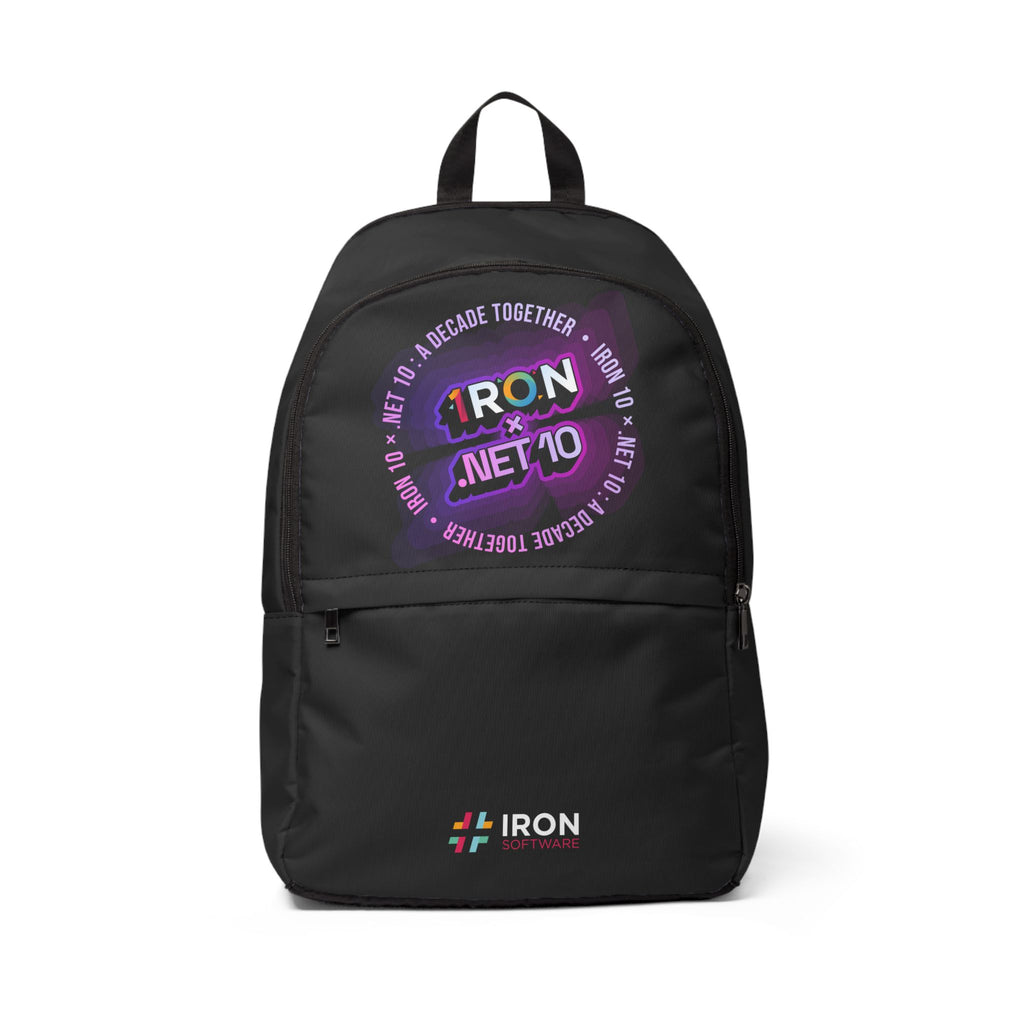 .NET 10 x Iron 10 Fabric Backpack
