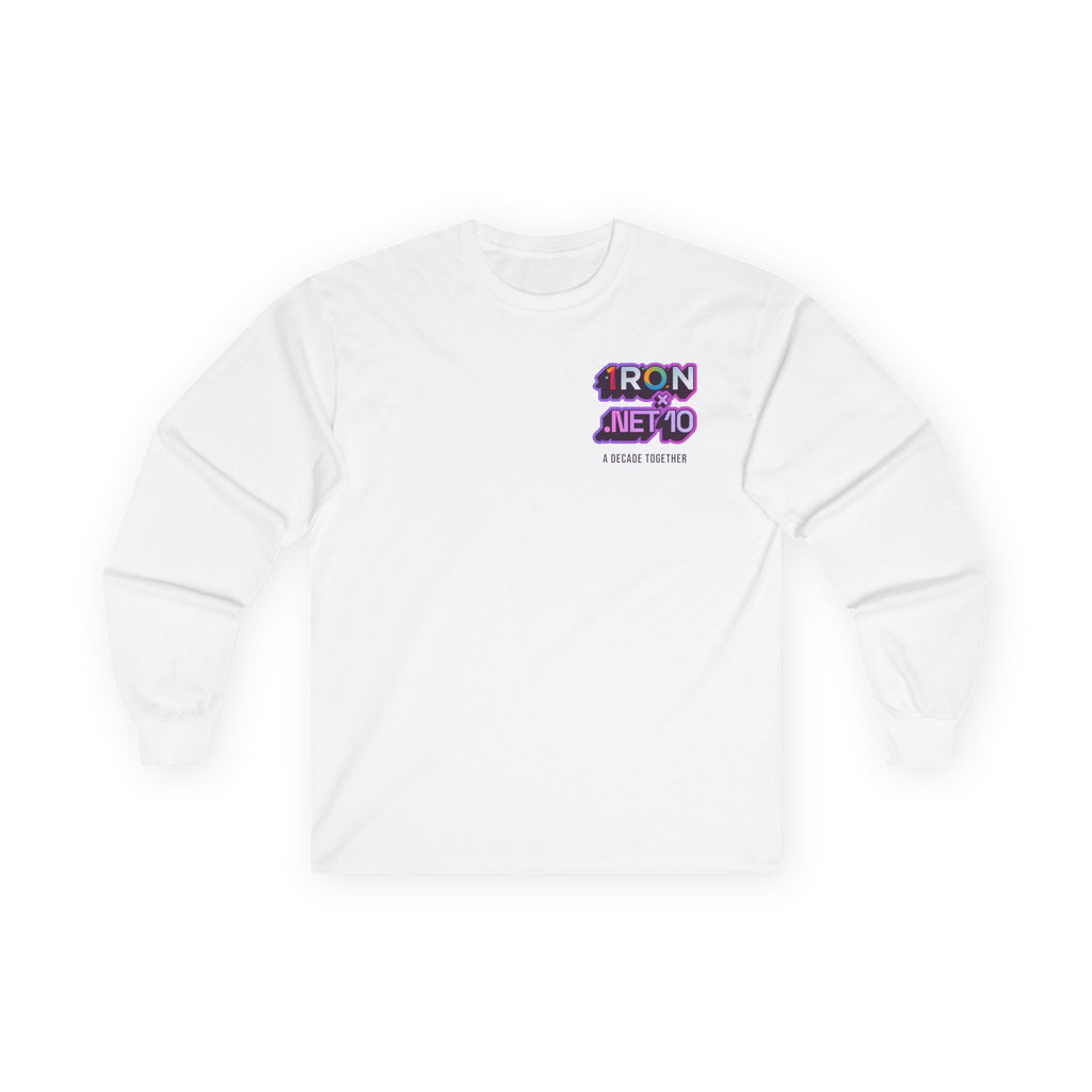 .NET 10 x Iron 10 Cotton Long Sleeve Tee