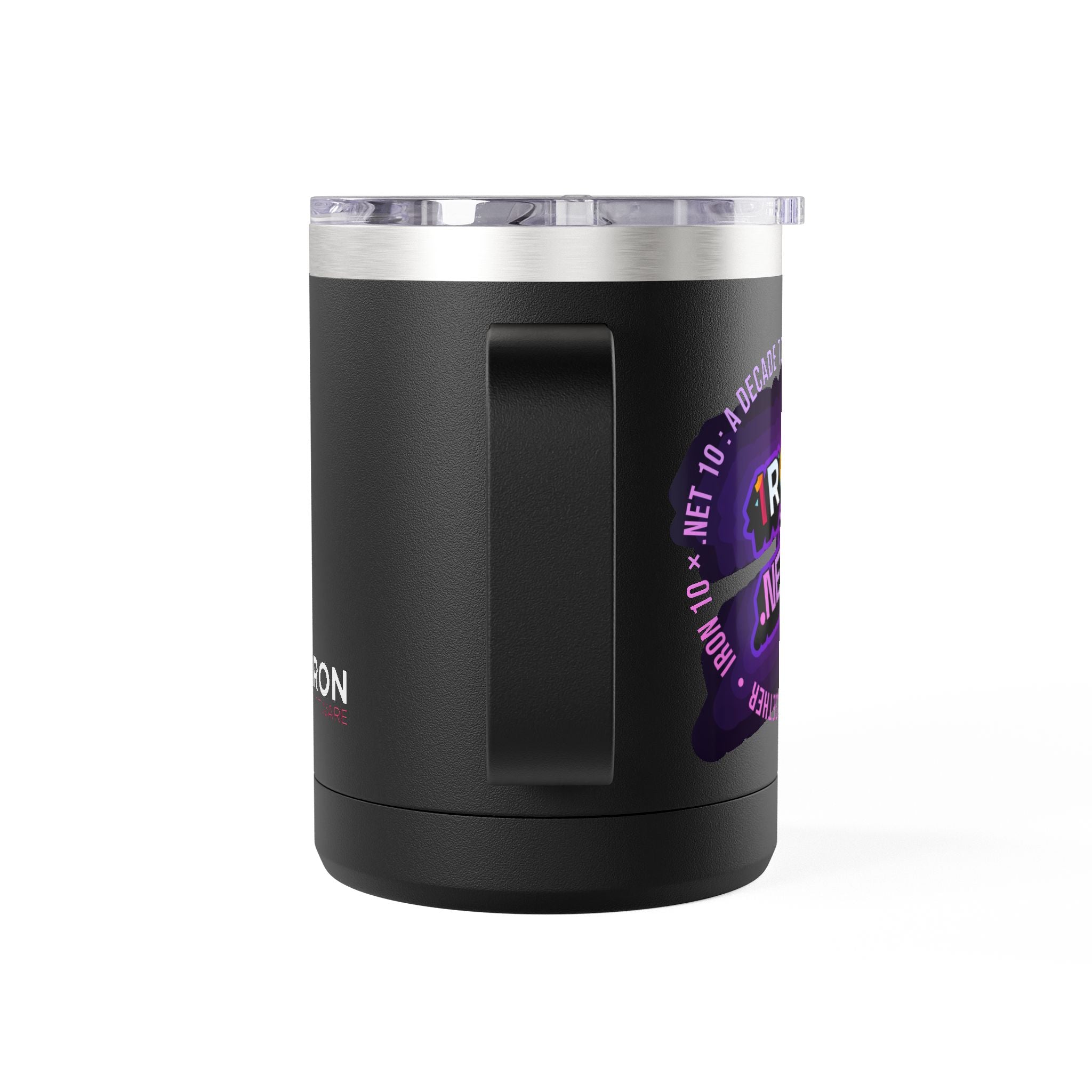 .NET 10 x Iron10 Coffee Mug Tumbler (Black)